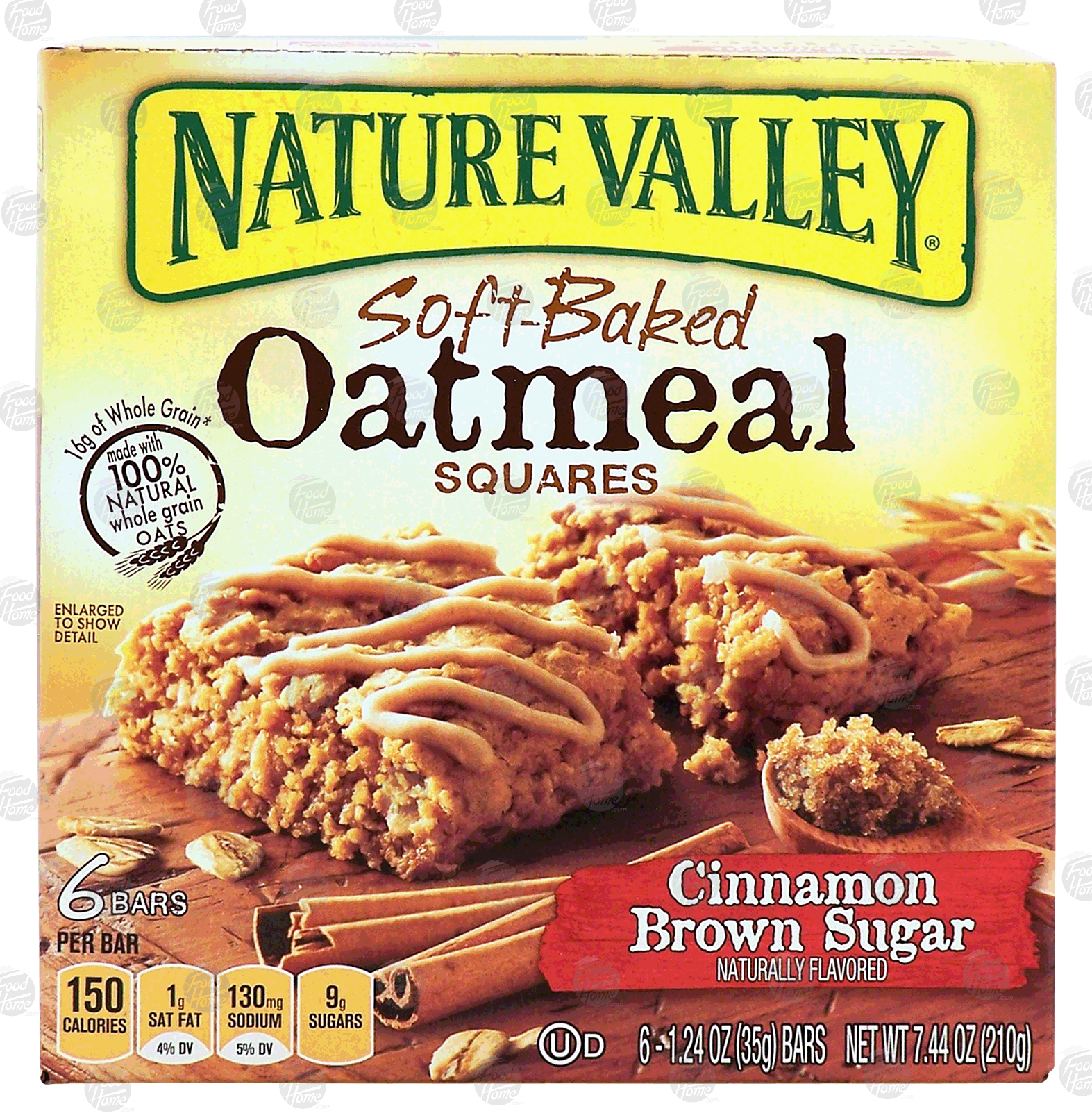 Nature Valley  soft-baked oatmeal squares, cinnamon brown sugar naturally flavored, 6 bars Full-Size Picture